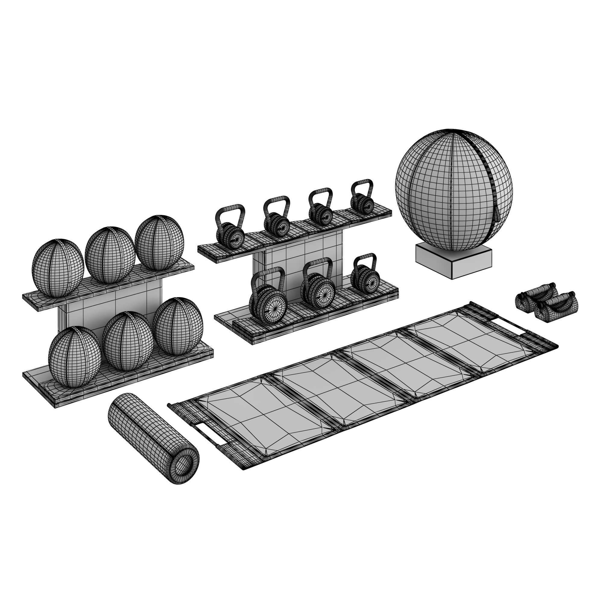 PENT luxury fitness equipment part 4 3D model_4