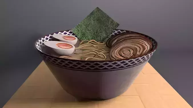 Ramen japanese in bowl