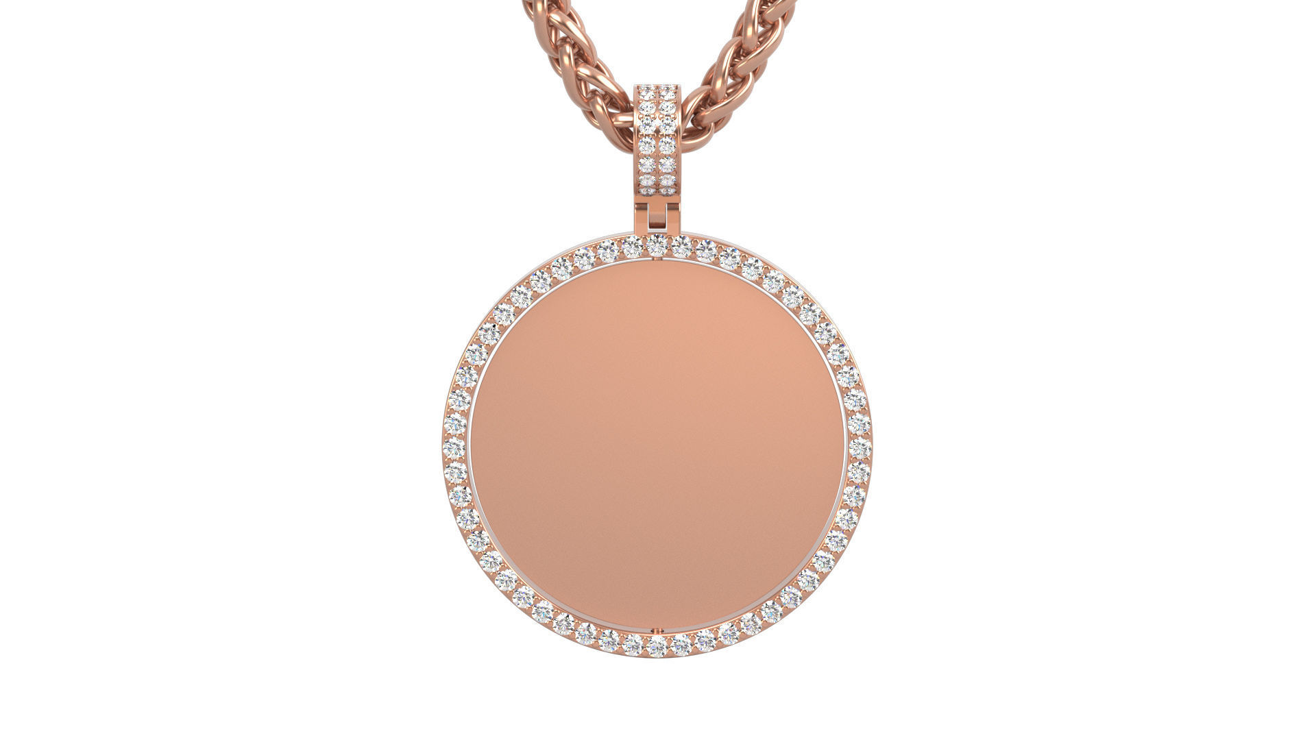 Picture pendant 1-2 inch N2 3D print model_6