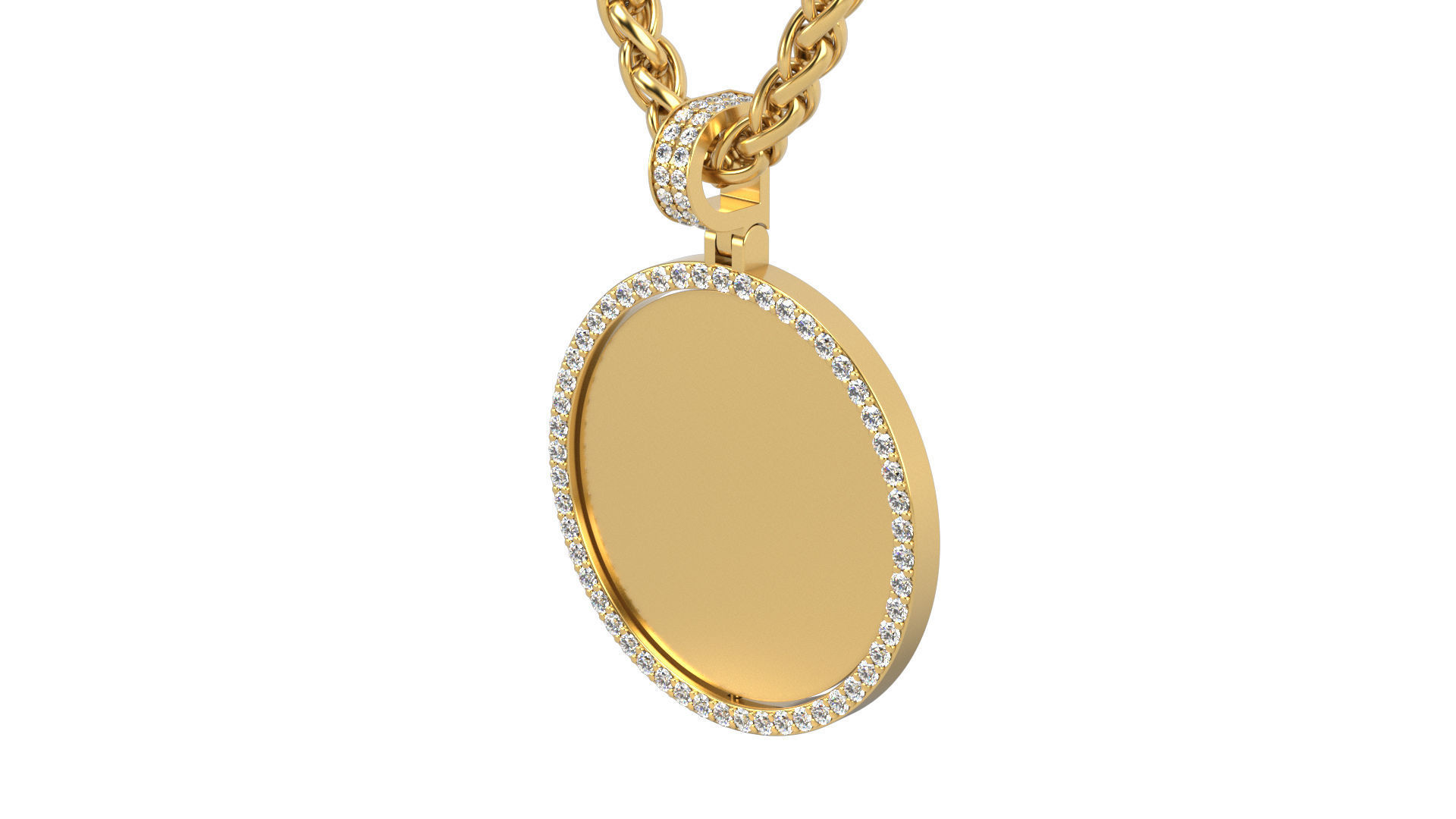 Picture pendant 1-2 inch N2 3D print model_4