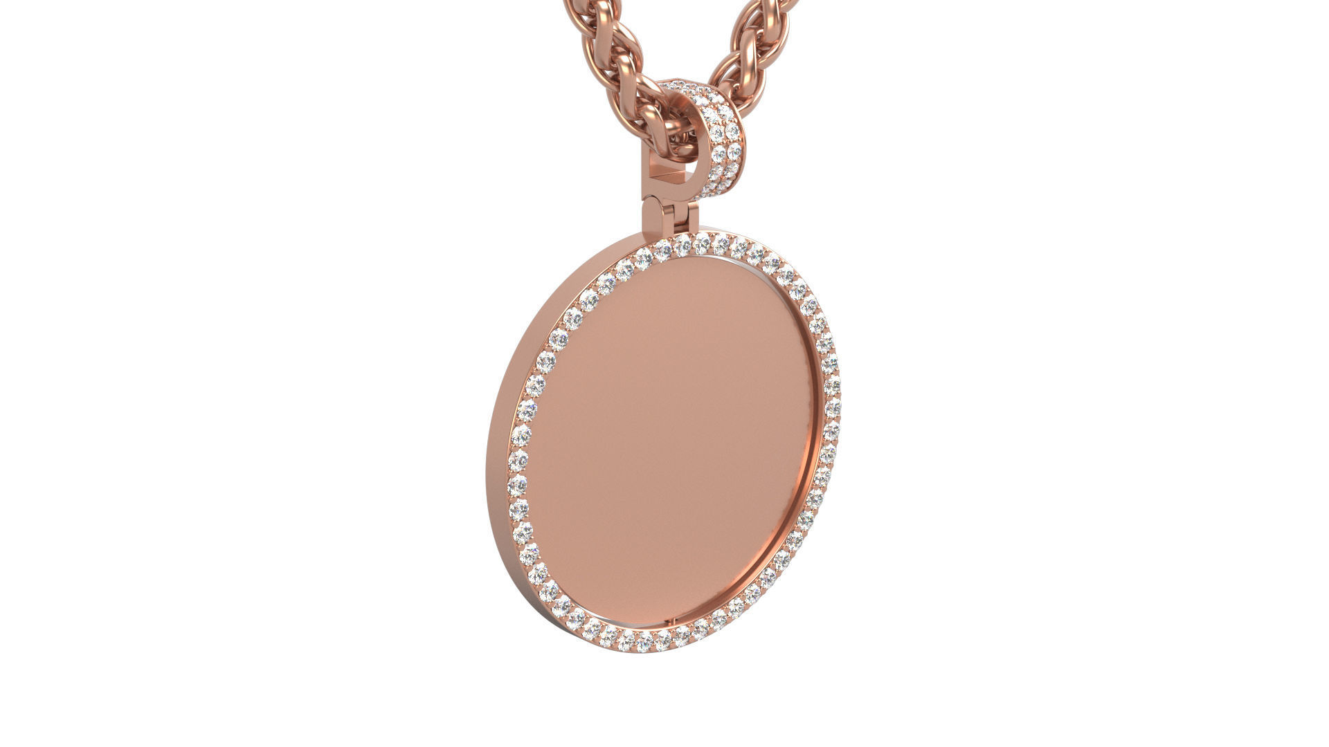 Picture pendant 1-2 inch N2 3D print model_8