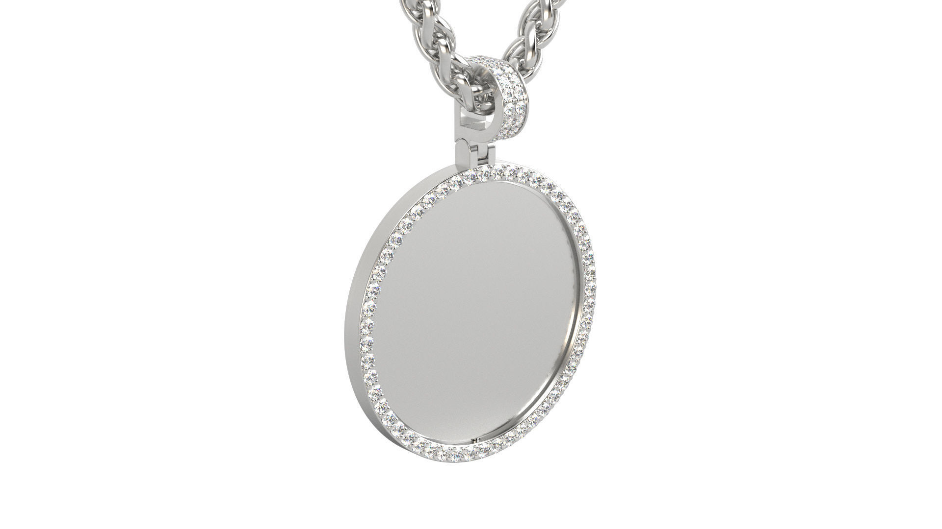 Picture pendant 1-2 inch N2 3D print model_2