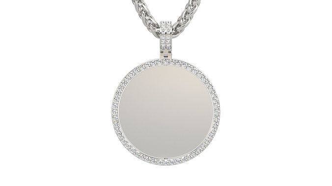 Picture pendant 1-2 inch N2 3D print model