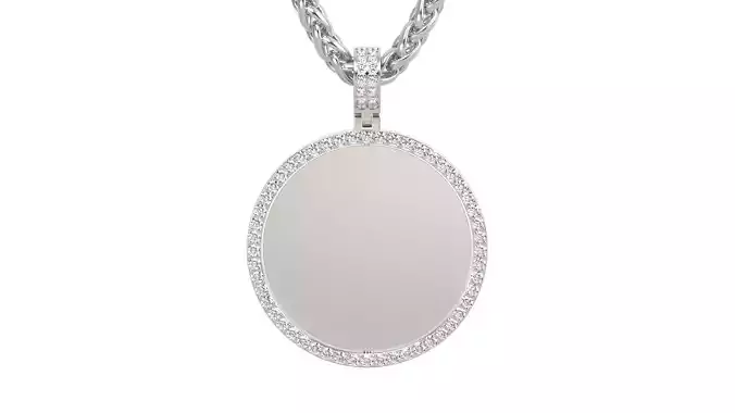 Picture pendant 1-2 inch N2 3D print model Picture pendant 1-2 inch N2 3D print model