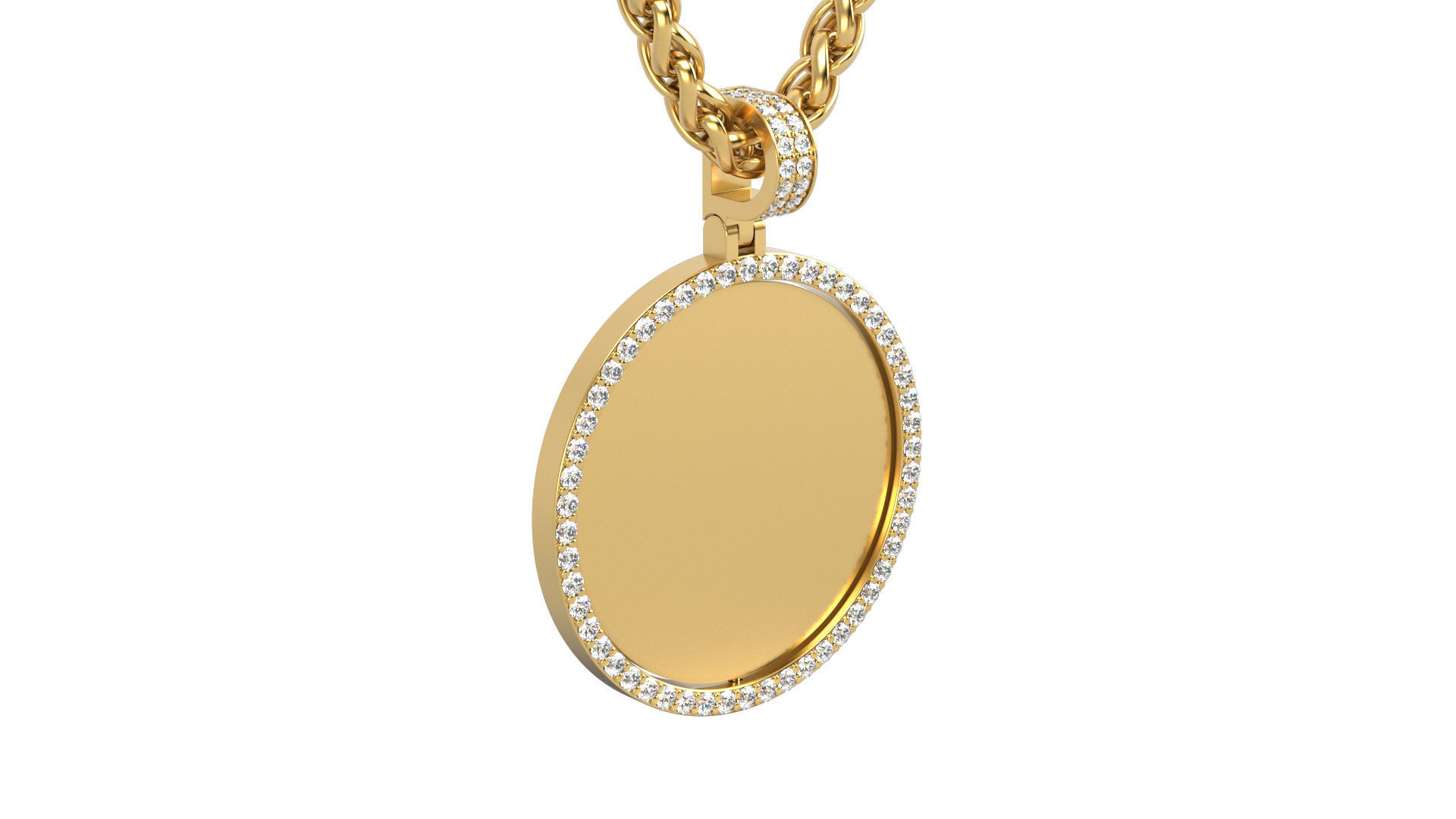 Picture pendant 1-2 inch N2 3D print model_5
