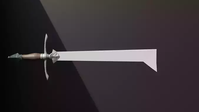 Melee weapons sword Game Ready FBX Low-poly 3D model Low-poly 