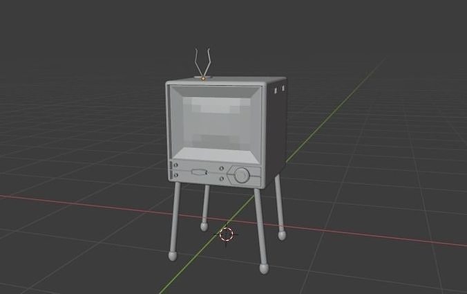 Vintage Japanese TV NEC  Free low-poly 3D model
