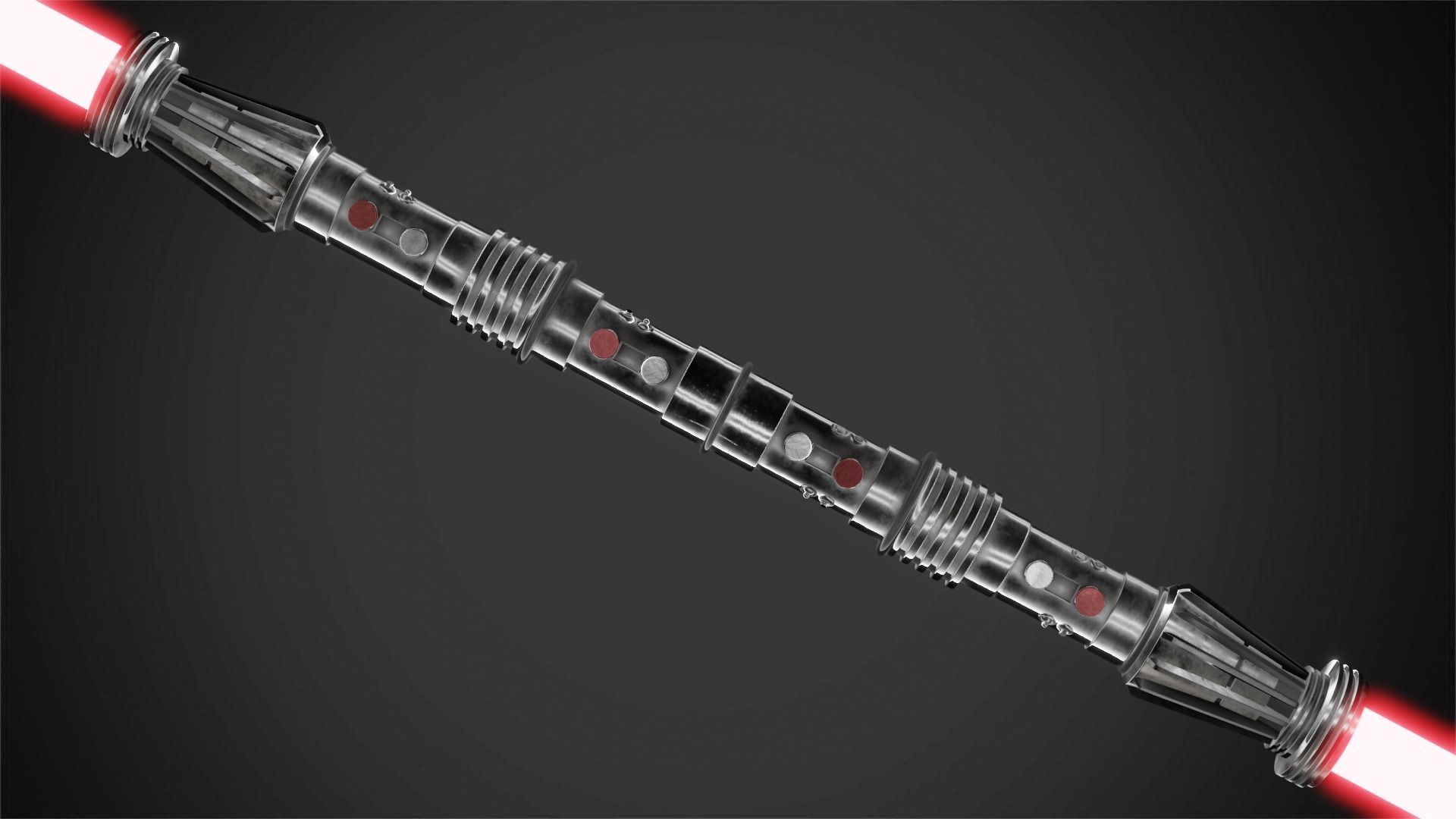 Darth Maul lightsaber for Cosplay 3D print model_3
