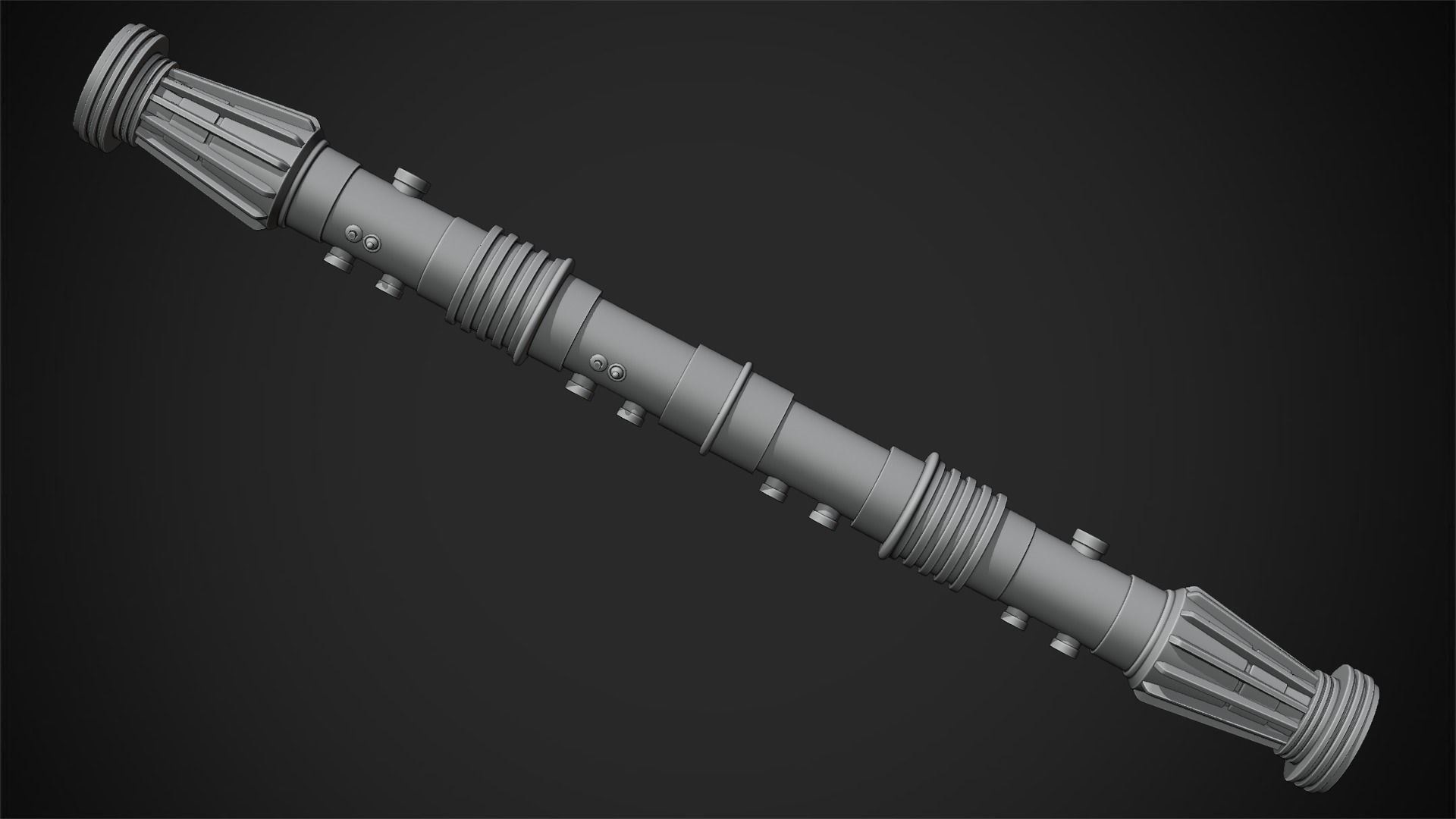 Darth Maul lightsaber for Cosplay 3D print model_15