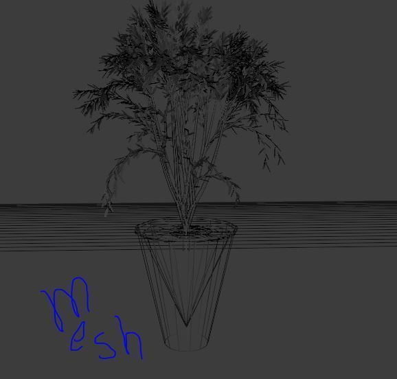 Plant in a Pot or a Sapling Tree High Quality Low-poly 3D model_7