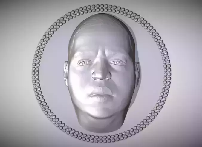 The Notorious BIG medallion pendant 3D printing ready stl obj 3D print model