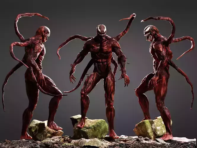 Carnage  Low-poly 3D model