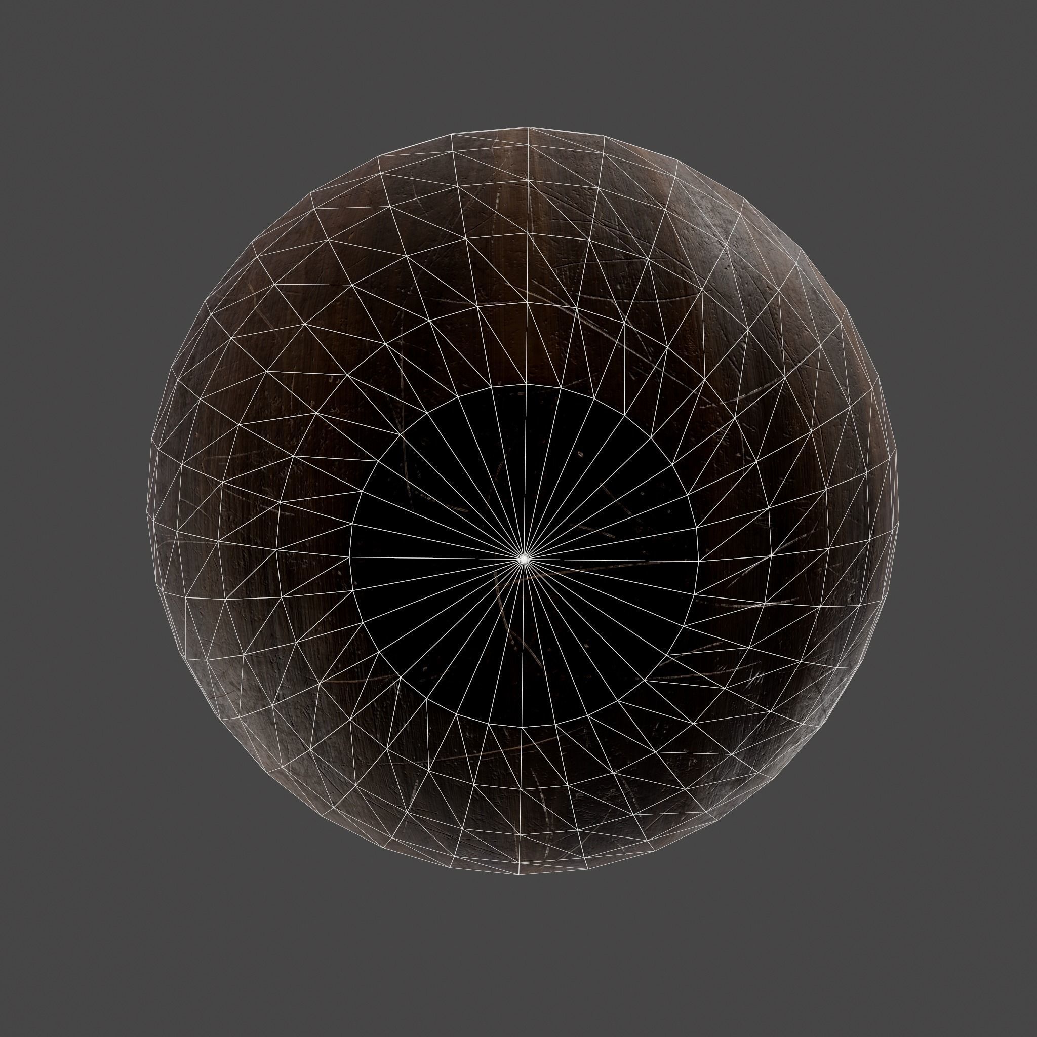 Apple and Grapes Bowl Low-poly 3D model_32