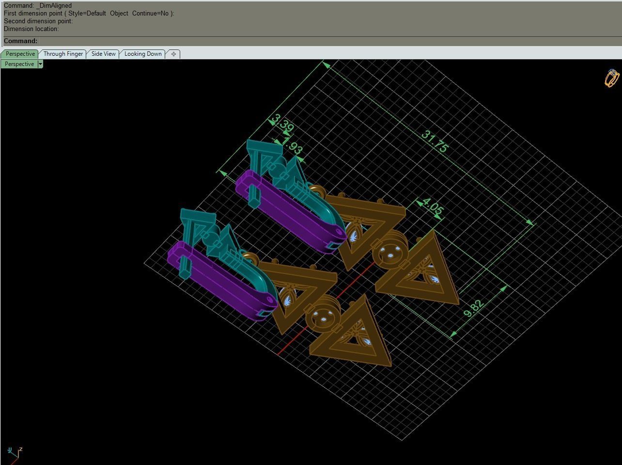 earrings created by matrix gem vision v8 3D print model_8