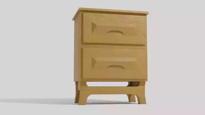 Night Stand Low-poly 3D model