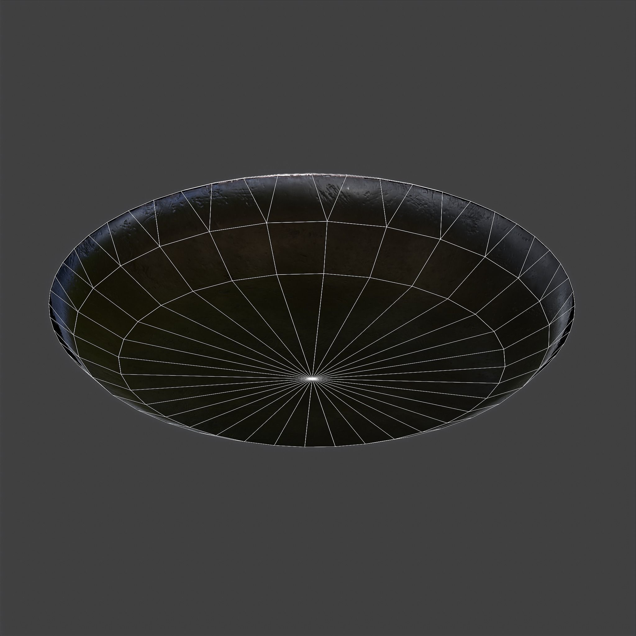 Bones on Plate Low-poly 3D model_30