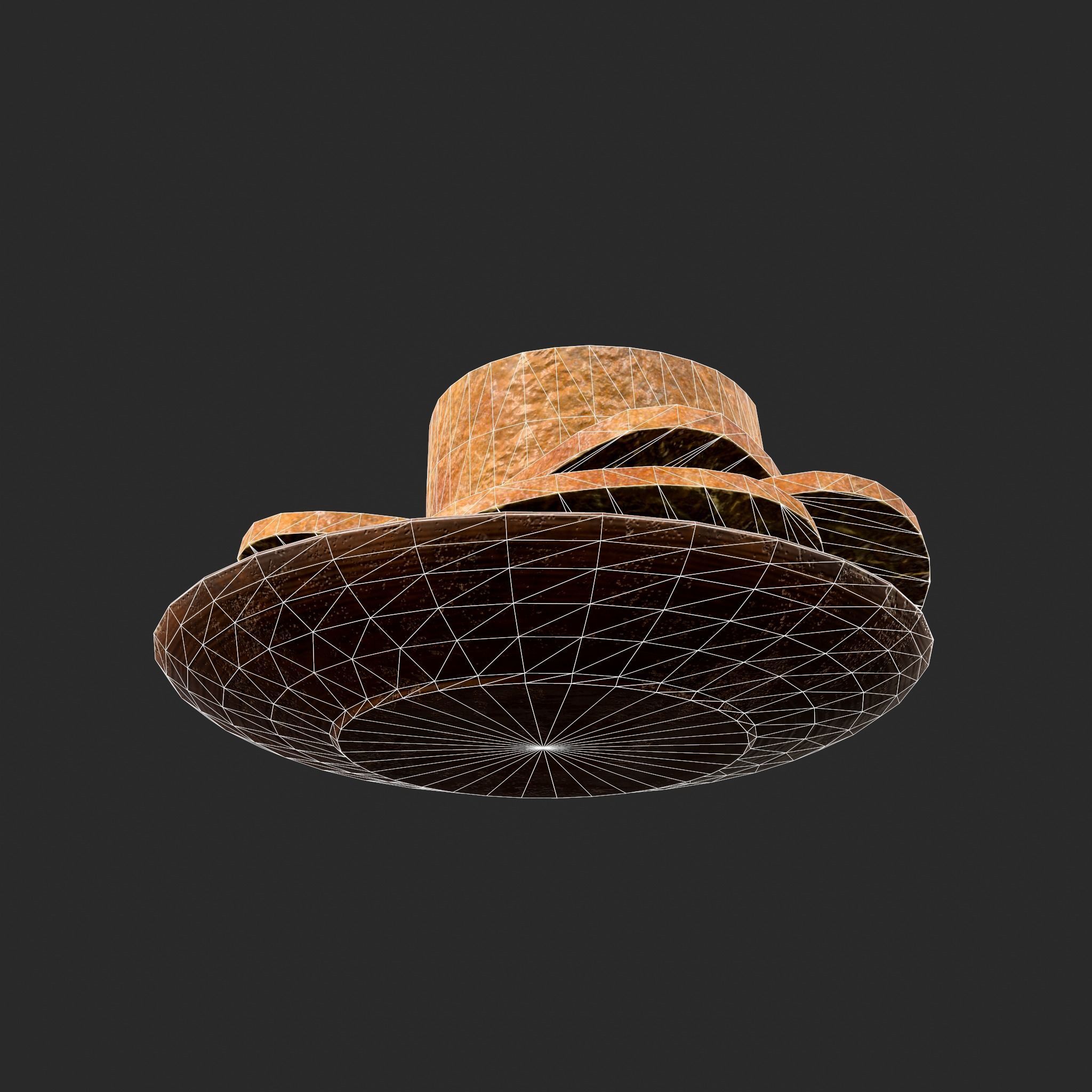 Bread Slices Dish Free low-poly 3D model_43