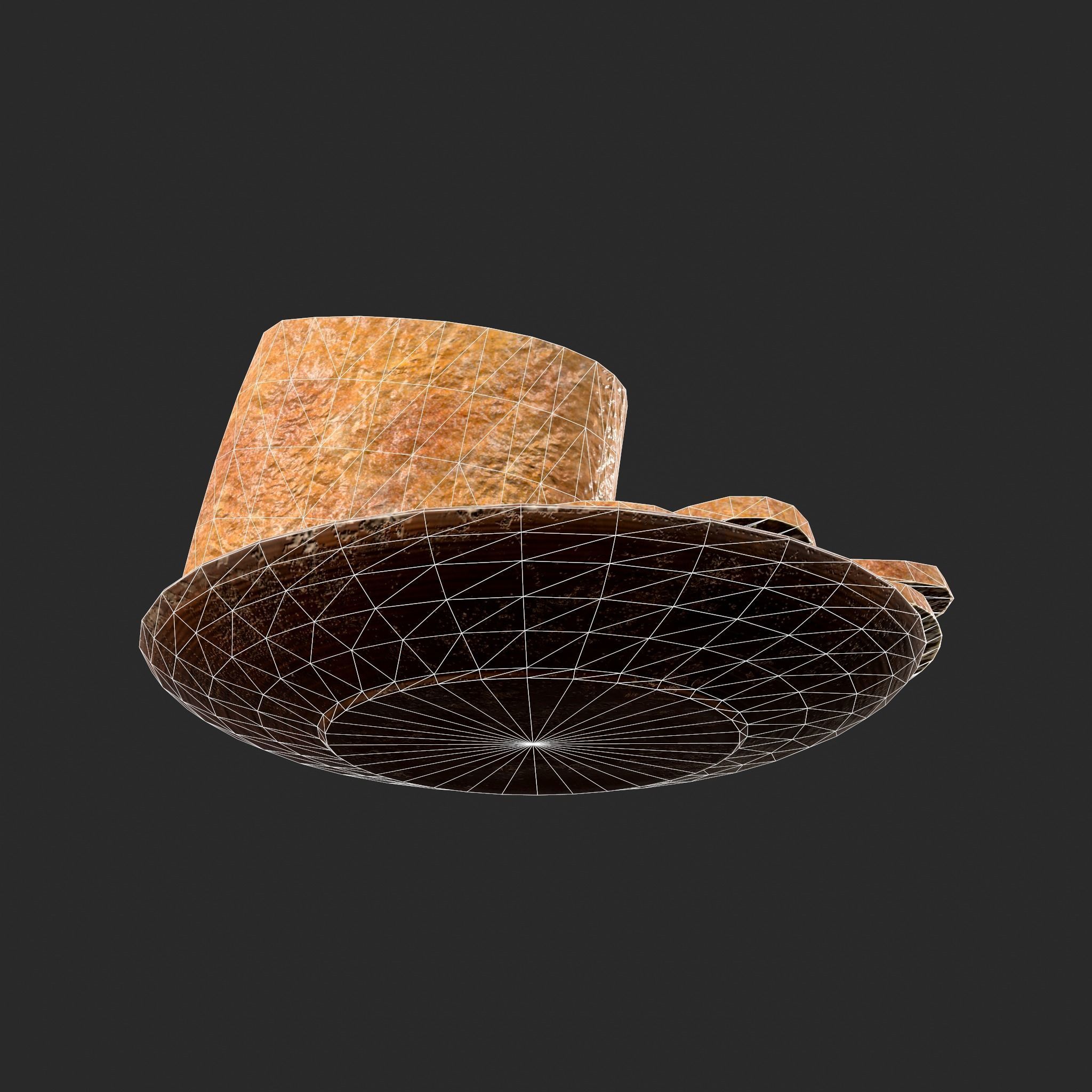 Bread Slices Dish Free low-poly 3D model_41