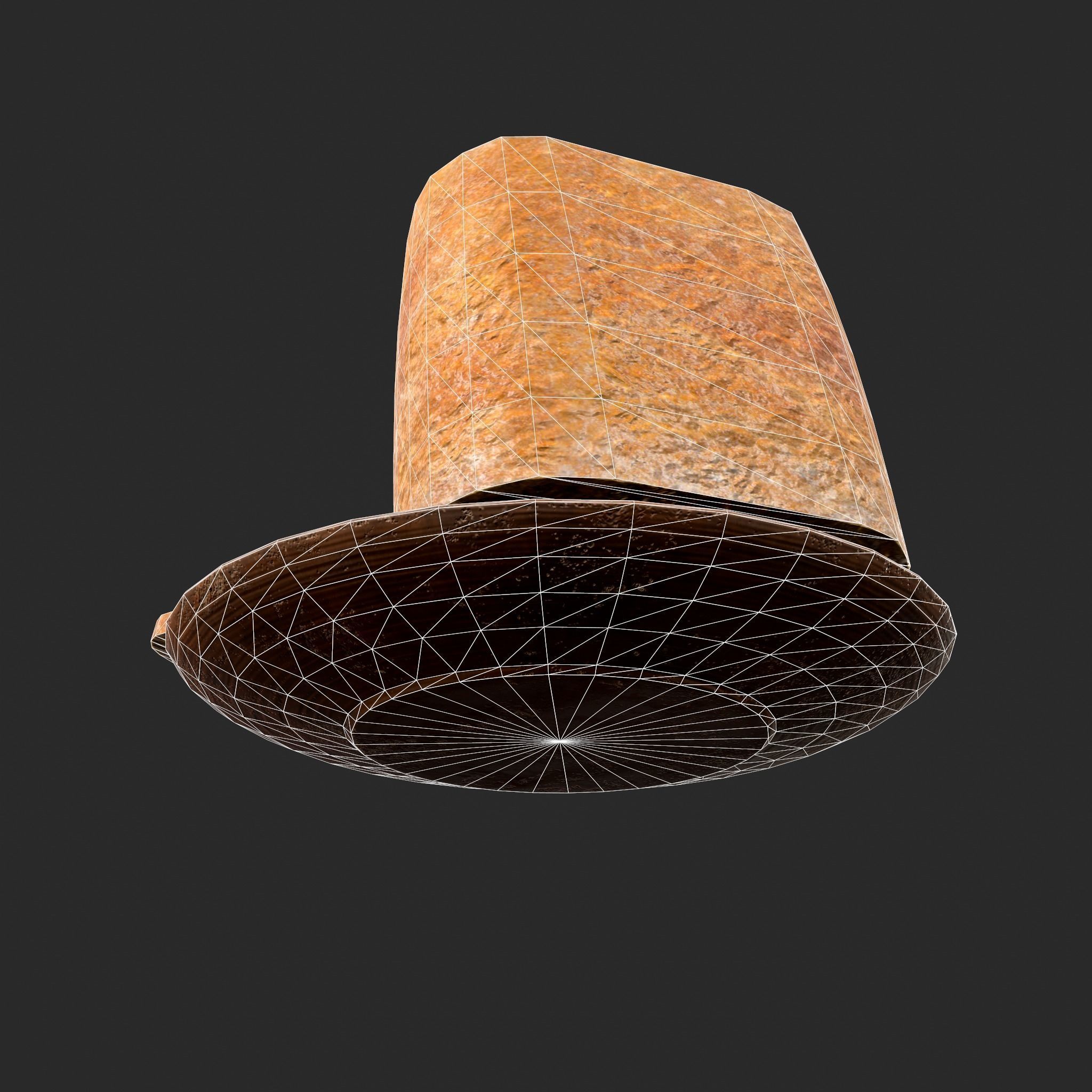 Bread Slices Dish Free low-poly 3D model_40