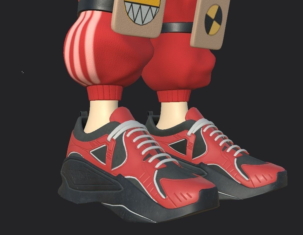 Rabbit ninja character 3D model_4