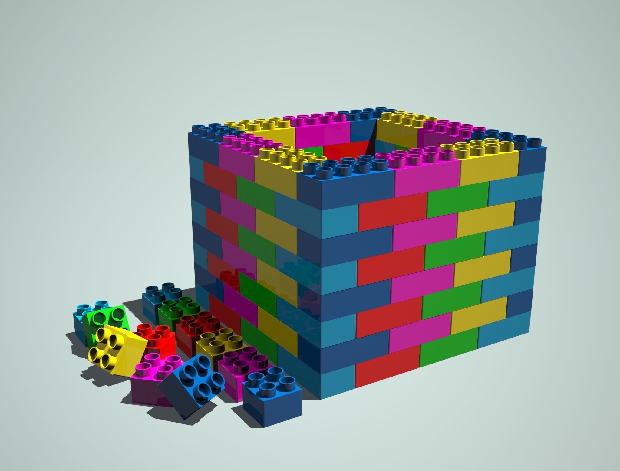 lego toys Free 3D model_3