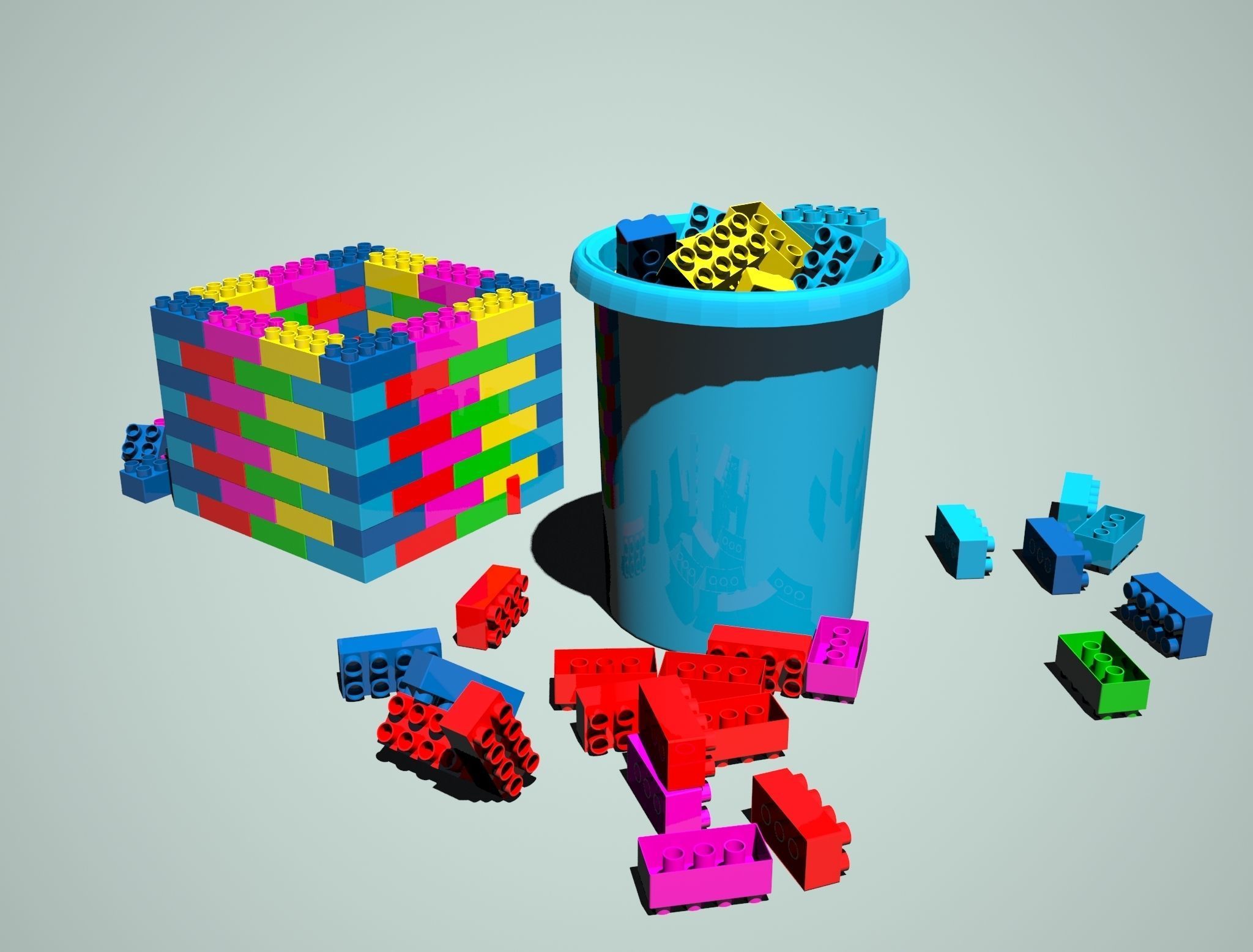 lego toys Free 3D model_2