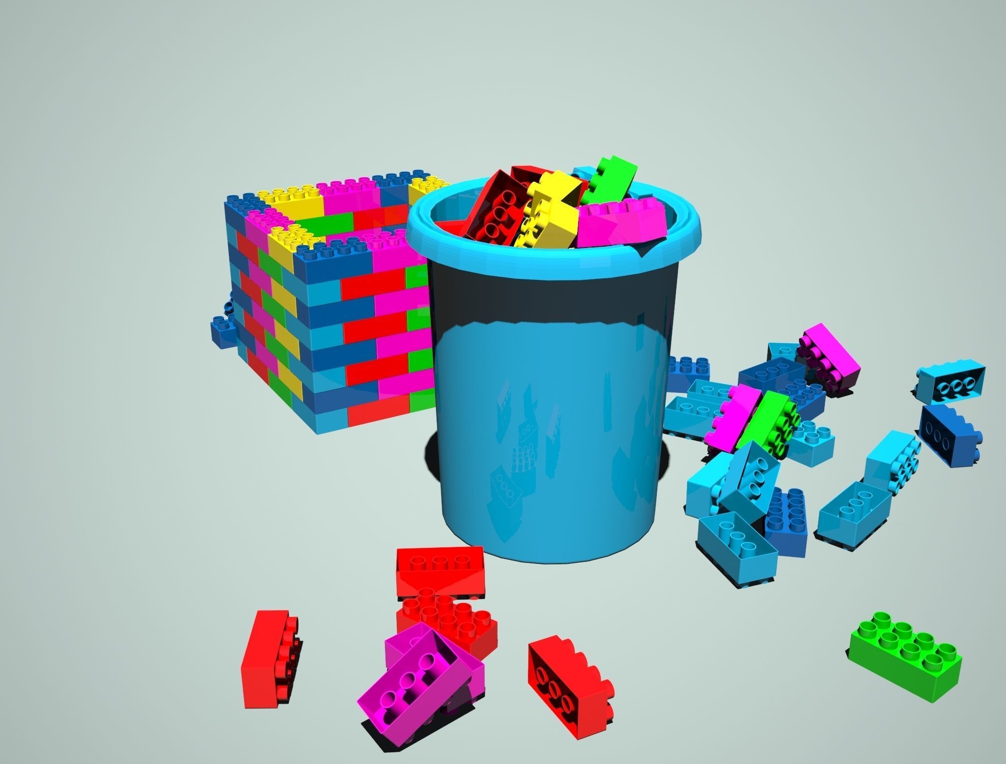 lego toys Free 3D model_4