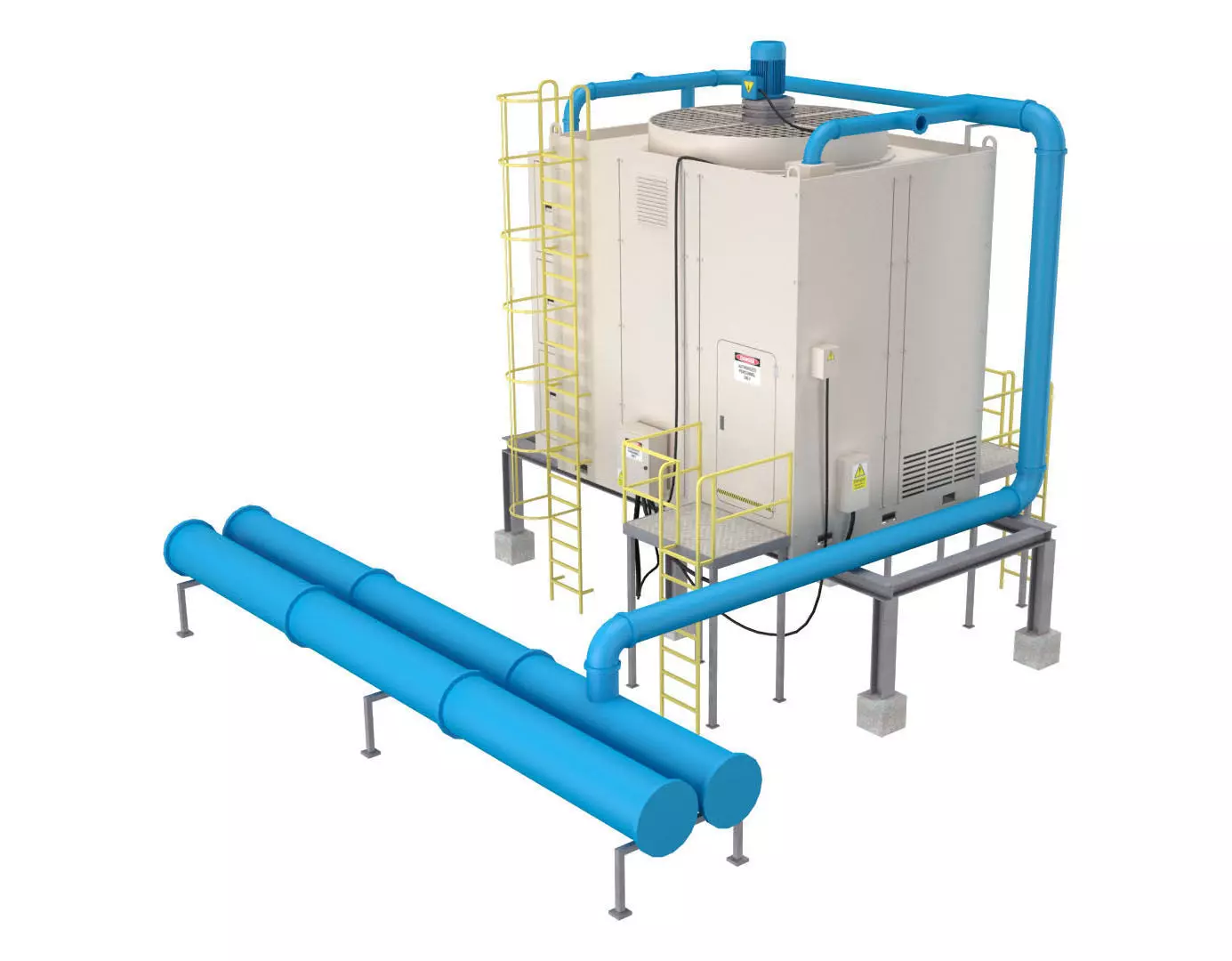 Rooftop Cooling Unit 2 3D model_0