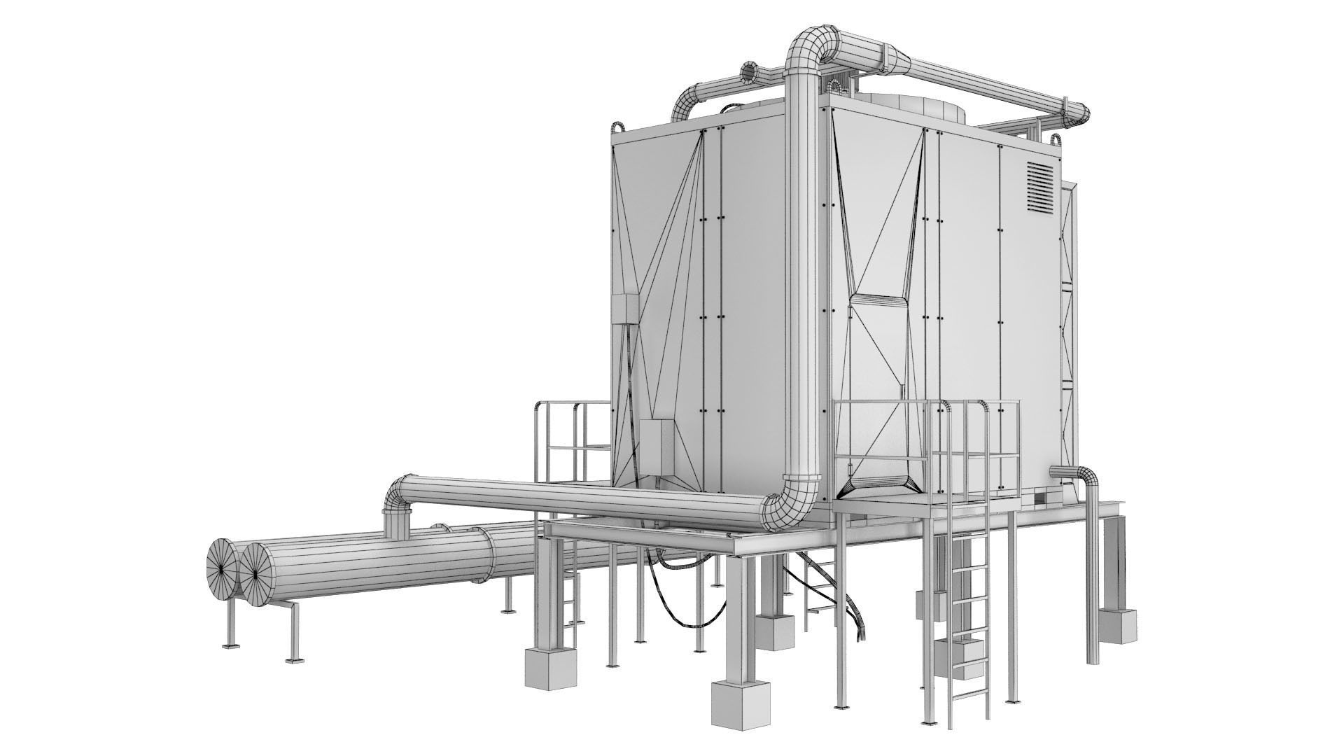 Rooftop Cooling Unit 2 3D model_17