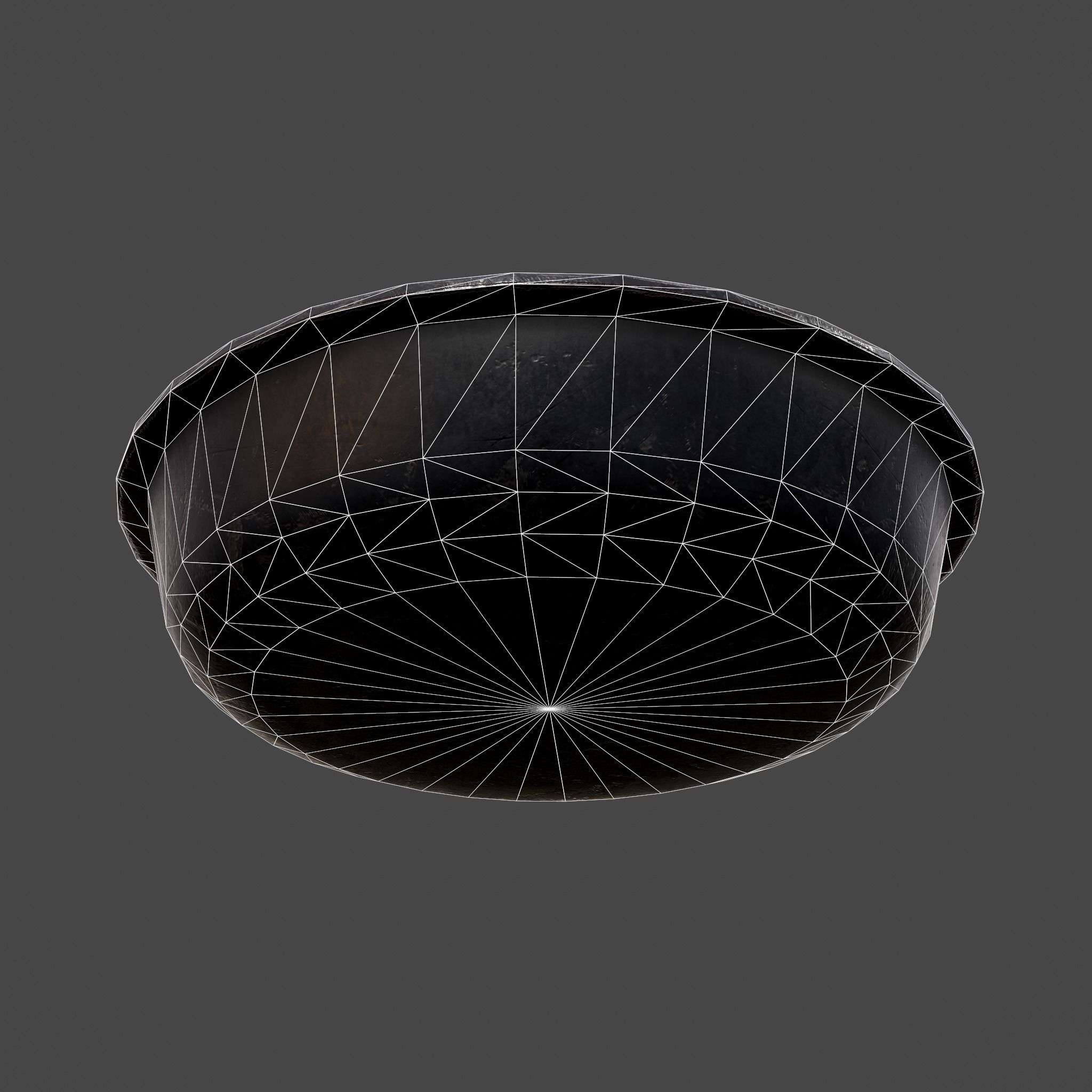 Pastry in bowl Low-poly 3D model_23