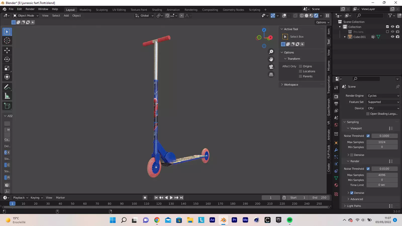 Spider-Man scooter Free low-poly 3D model_0