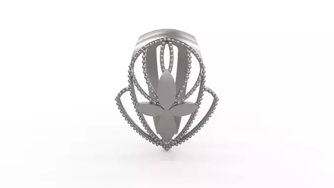 Ultra Vision Flower Leaf Earring