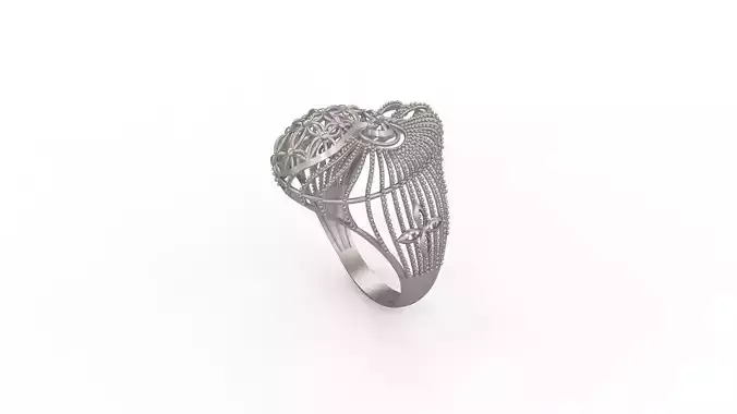 Ultra Vision Flower Leaf Ring - Eu 58