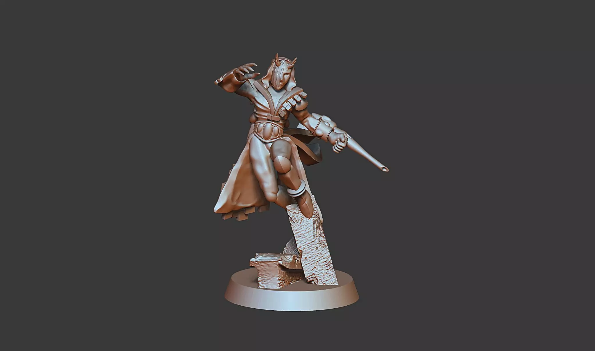 Harlequine Solo artist male  female models PRE-SUPPORTED 3D print model_0