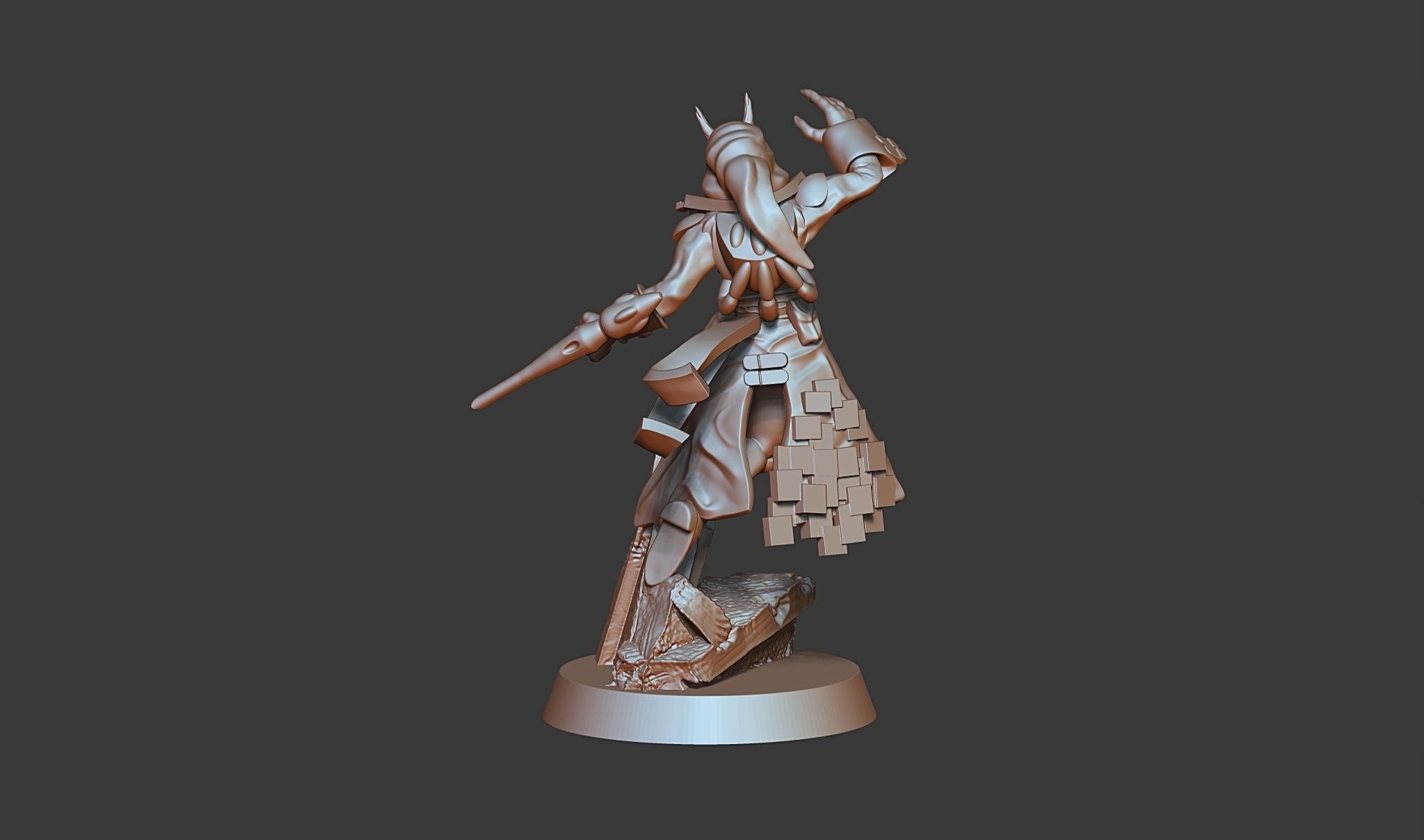 Harlequine Solo artist male  female models PRE-SUPPORTED 3D print model_1
