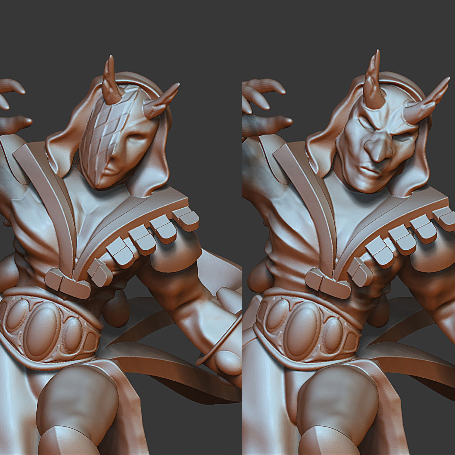 Harlequine Solo artist male  female models PRE-SUPPORTED 3D print model_5