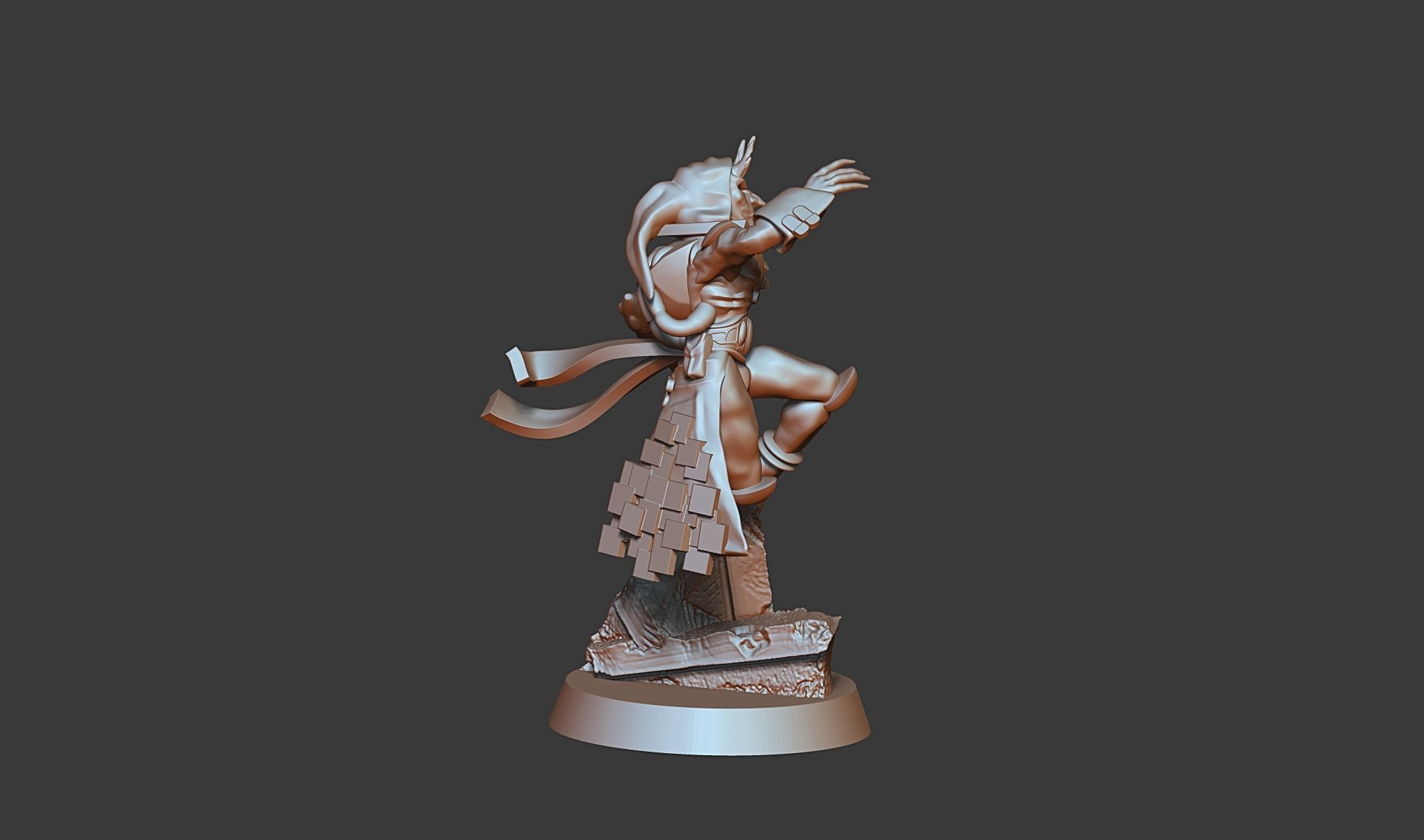 Harlequine Solo artist male  female models PRE-SUPPORTED 3D print model_3