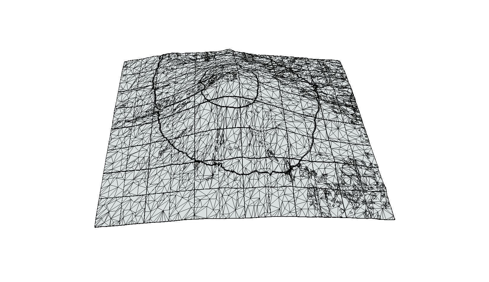 Mount Fuji Low-poly 3D model_8