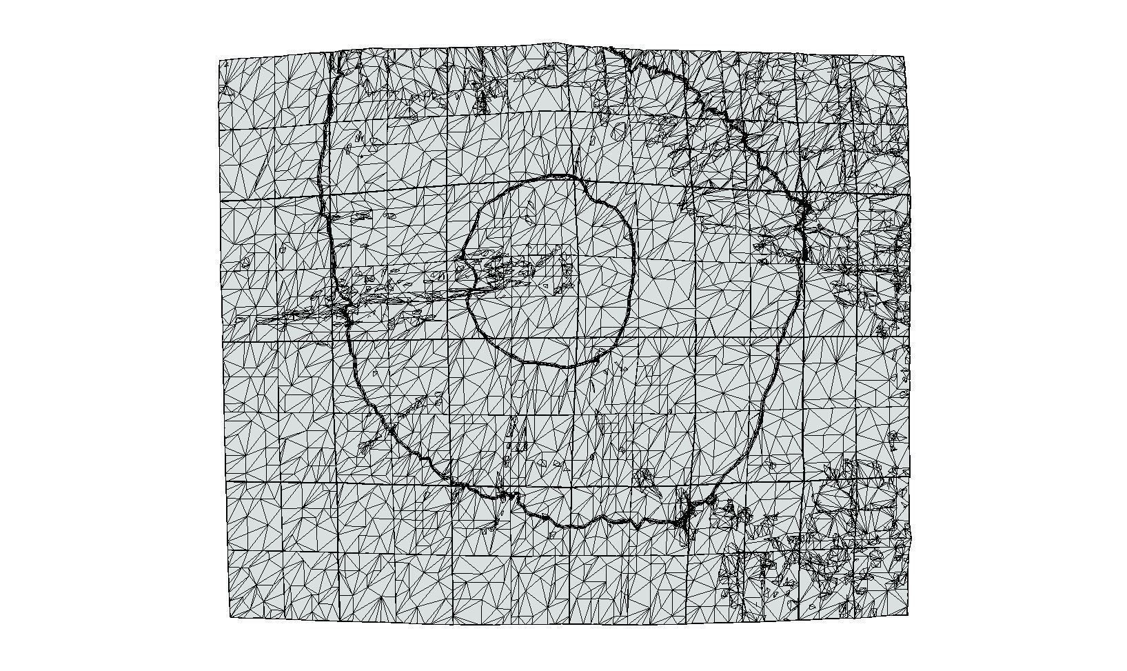 Mount Fuji Low-poly 3D model_9