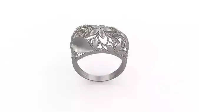 Ultra Vision Flower Leaf Lady Ring