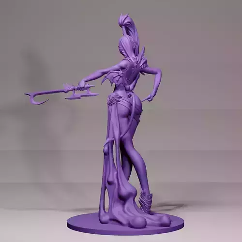 Spirit Seductress a 75mm printable gaming miniature