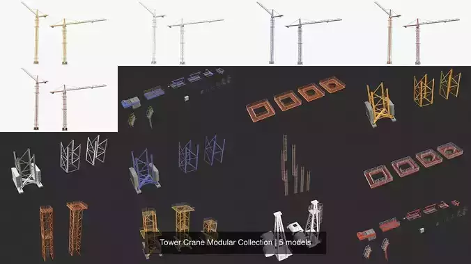 Tower Crane Modular Collection Tower Crane Modular Collection