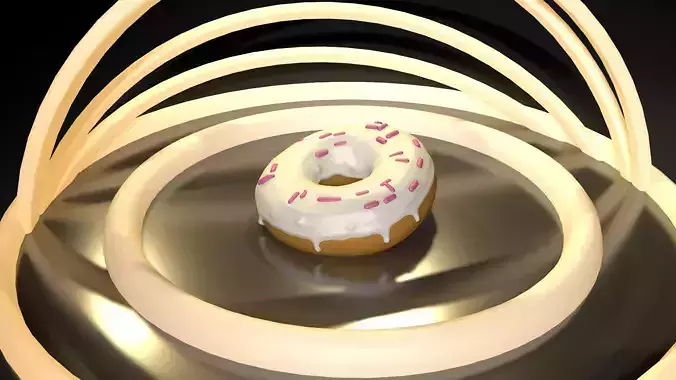 donut in circle