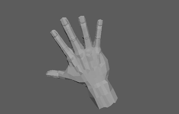 3D HAND MODEL Low-poly 3D model_11