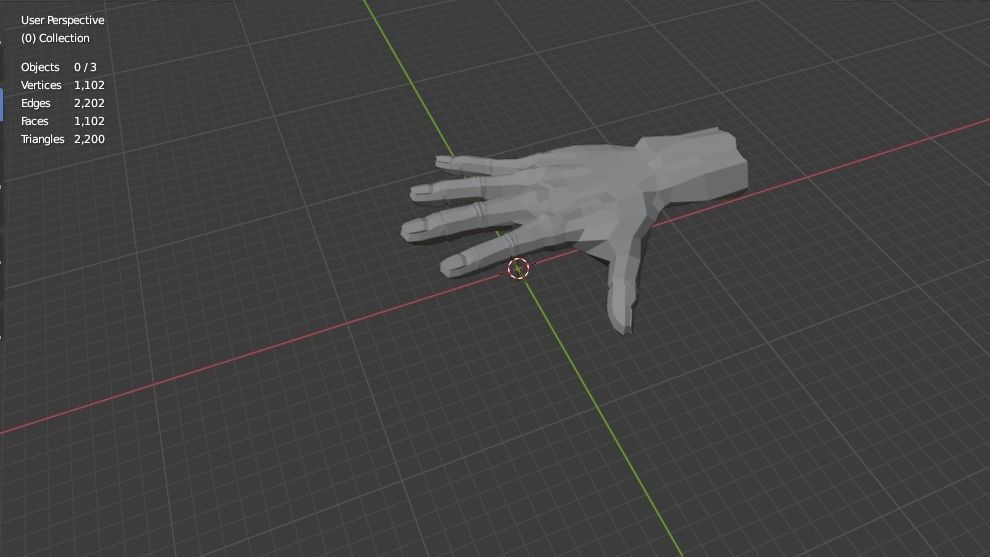 3D HAND MODEL Low-poly 3D model_7