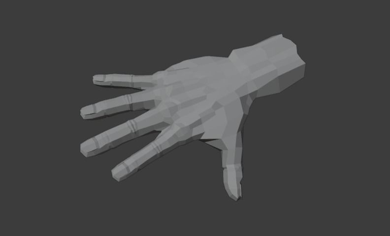 3D HAND MODEL Low-poly 3D model_10
