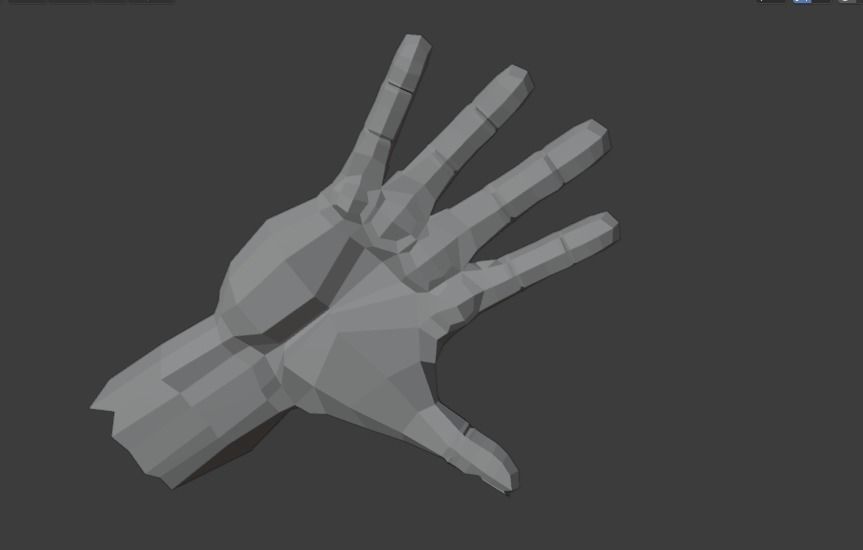 3D HAND MODEL Low-poly 3D model_8