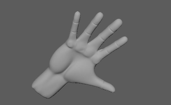 3D HAND MODEL Low-poly 3D model_5