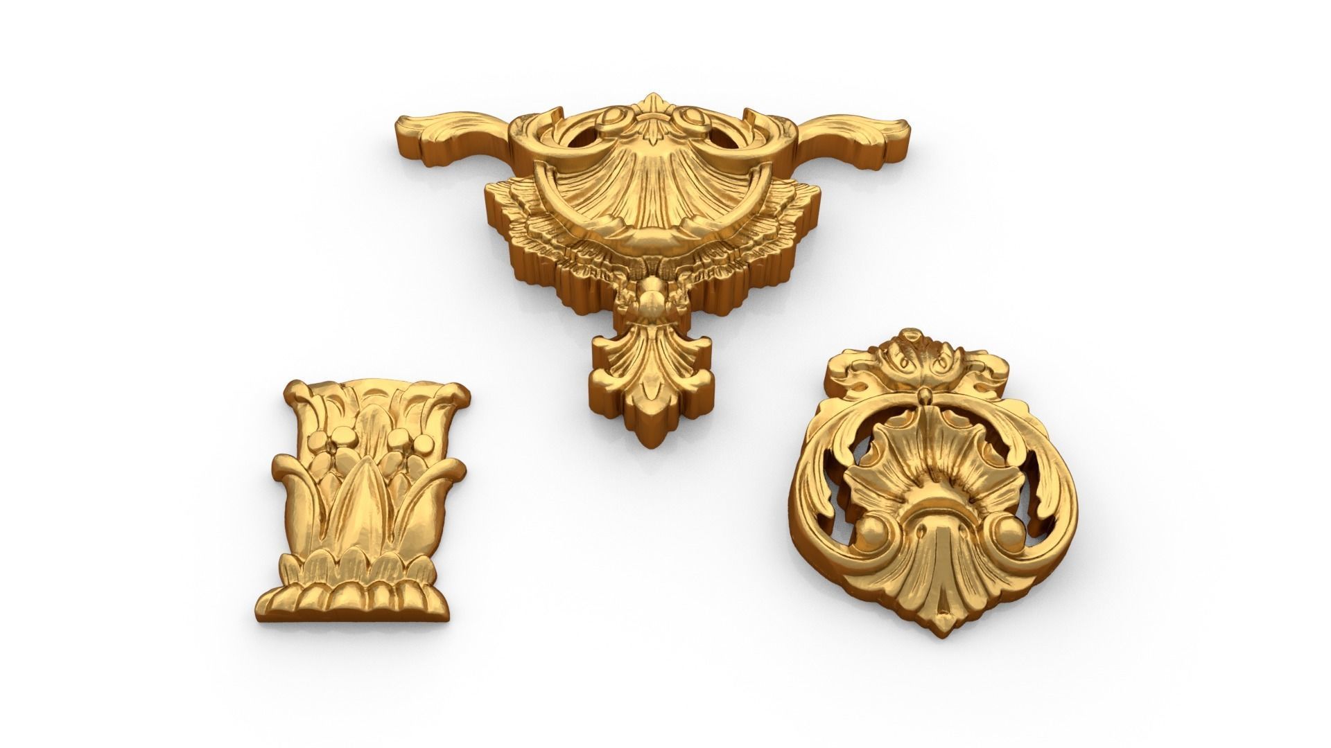 Classic decor ornament 72 3D model_4