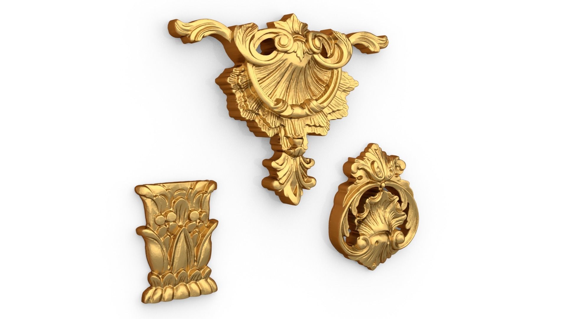Classic decor ornament 72 3D model_1